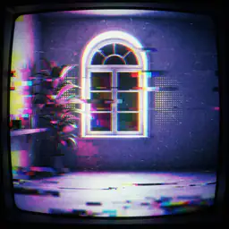 CRT Datamosh cyberpunk preview